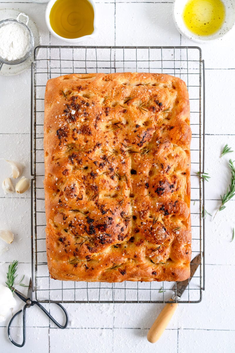 Baked Focaccia Bread