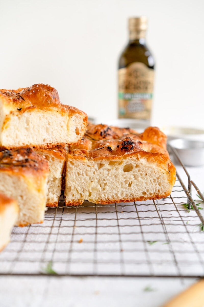 Sliced Focaccia Bread