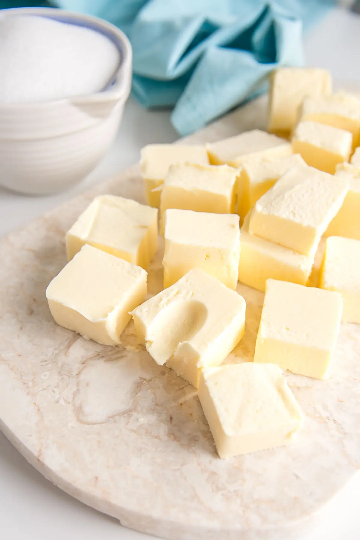 Cubed butter