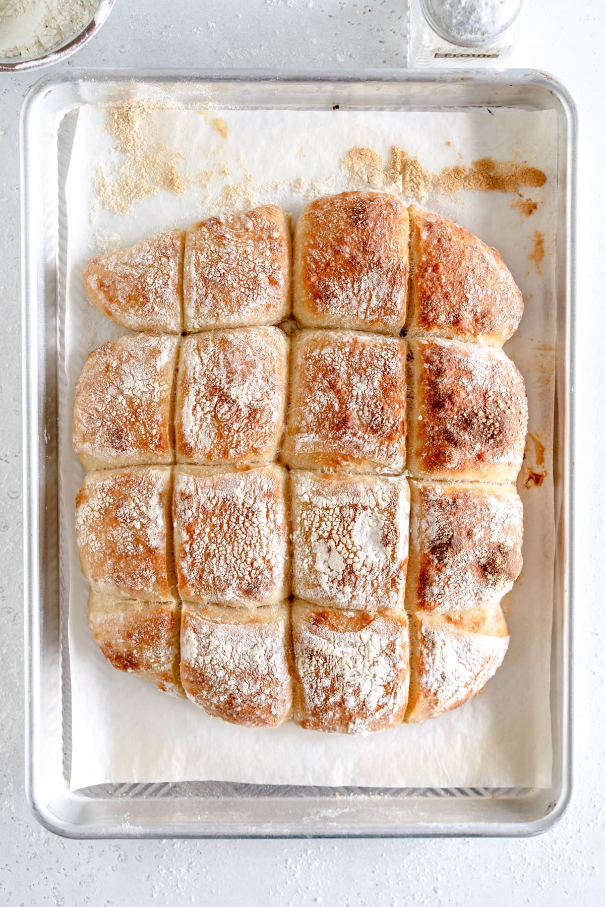 baked ciabatta rolls