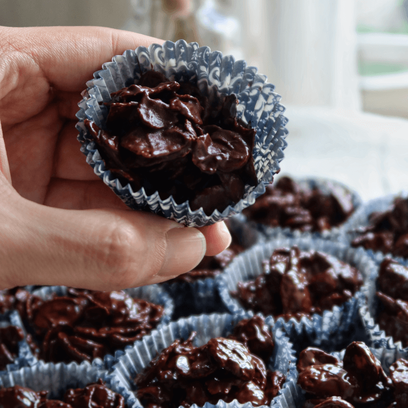 Chocolate Cornflake Clusters Recipe (No-Bake)