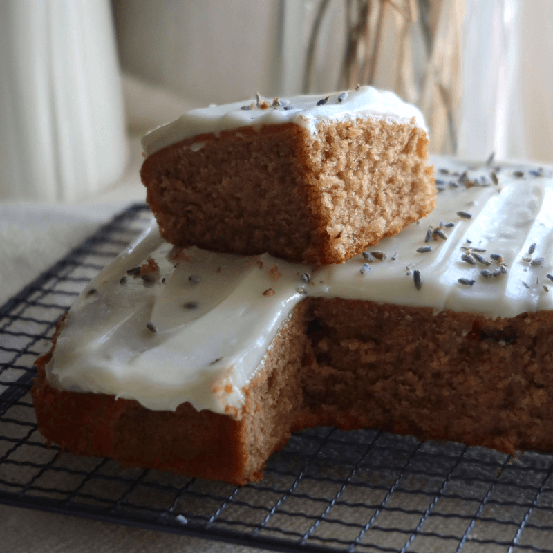 Earl Gray Lavender Cake Squares Recipe