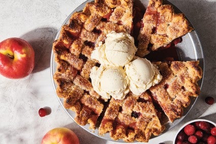 Apple Pie with Cranberries