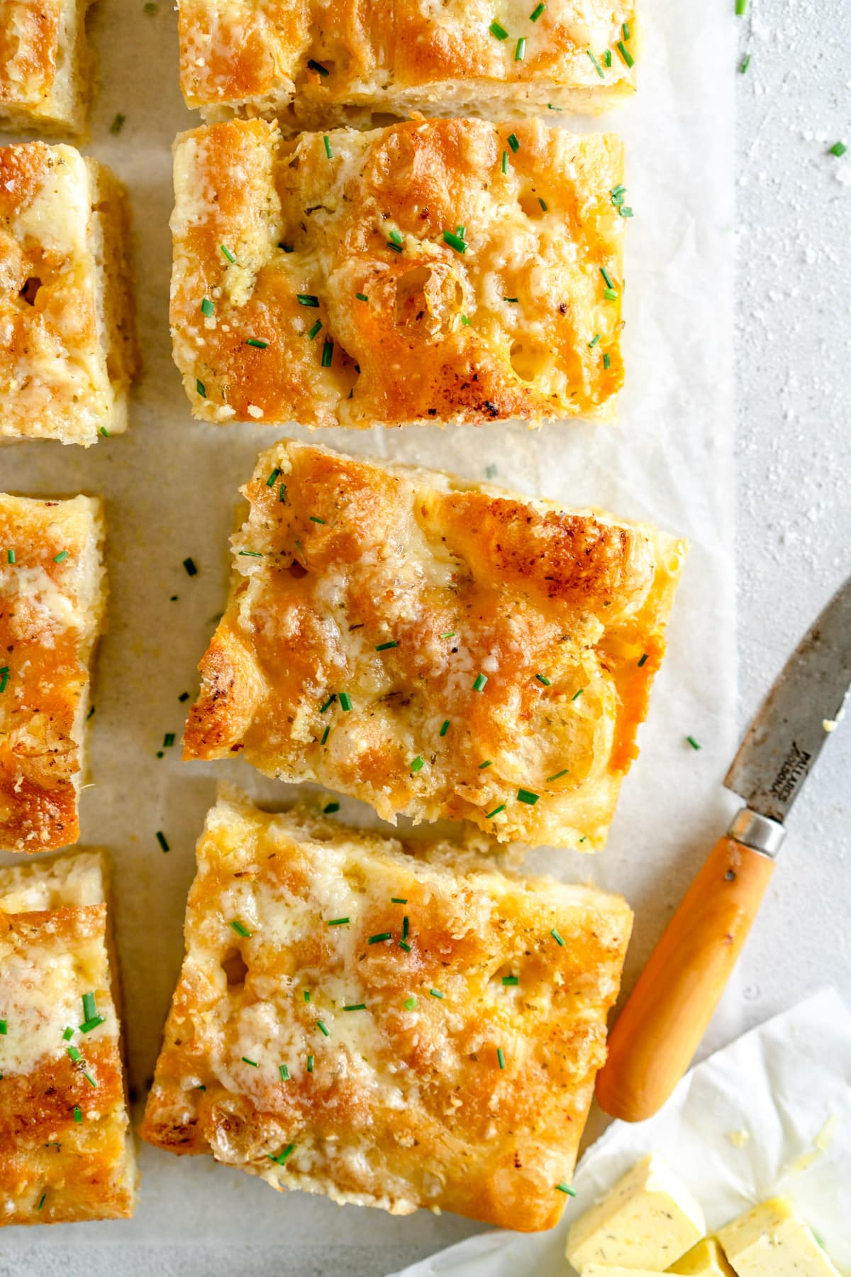 Tacky Garlic Bread Comprised of Pizza Dough