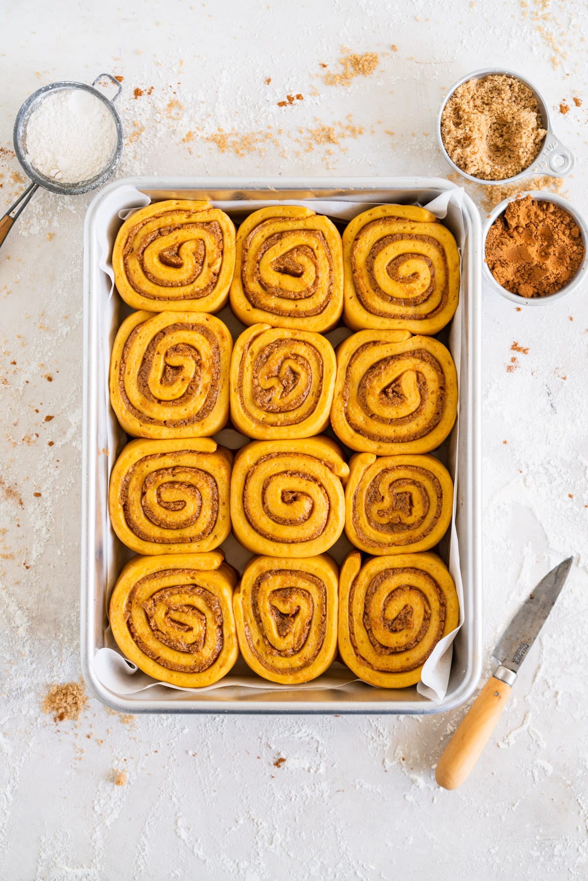 Pumpkin Cinnamon Rolls with Espresso Maple Frosting